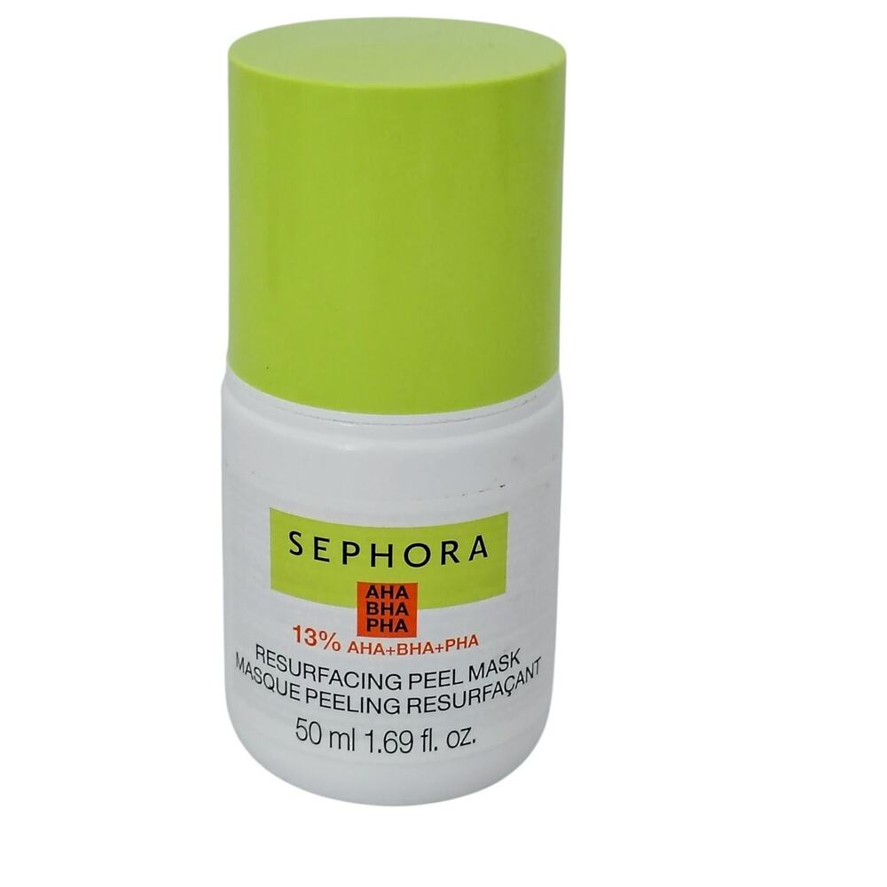 Sephora 13% AHA BHA PHA Resurfacing Face Peel Mask 1.69 oz. Travel Size
